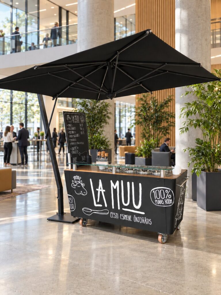 La Muu jäätisekäru firmaüritusel kontoris